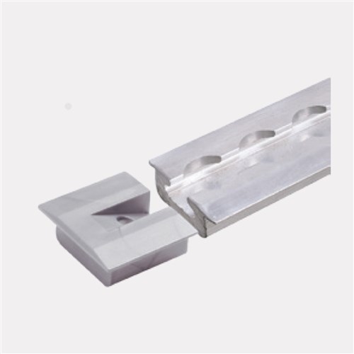 Captive Track Recessed 3.0M Aluminium